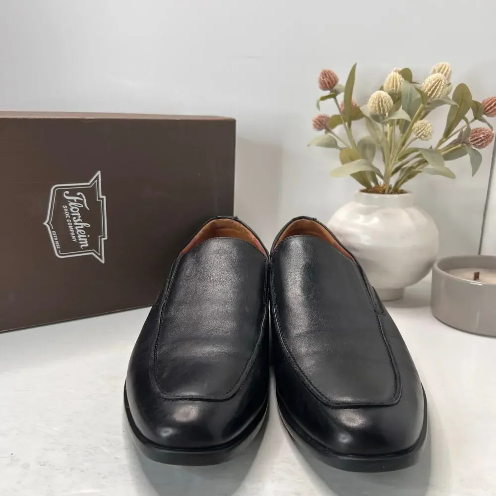Florsheim Zaffiro Venetn Moc Toe Venetian Loafer Black 15207 Men's 14M Tried On